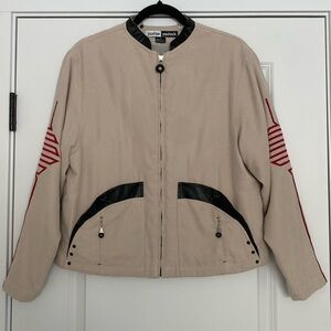 Vtg Jamie Sadock “Suede Look” Golf Jacket Size Medium